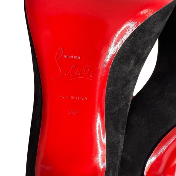 Christian Louboutin Corneille 100 Veau Velours in Black size 39 NIB - Picture 10 of 11